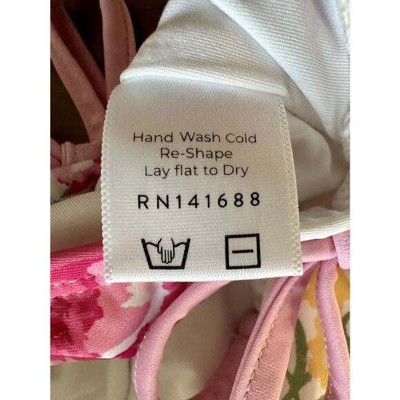 SweetHoney Milly Frilly Two Piece Swimsuit - Flower Girl Cream Pink Ruffle 2T - Picture 8 of 10